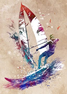 Surfer sport art #surfer #sport by JBJart Justyna Jaszke