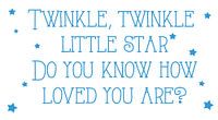 Twinkle twinkle star canvas