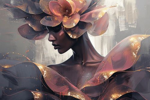 Modern chic portret in roze