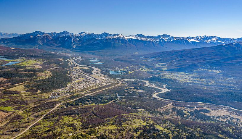 Jasper National Park from Whistlers Mountain, Canada by Rietje Bulthuis