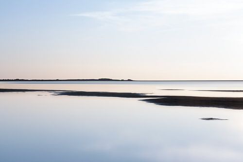 Sunset in light blue