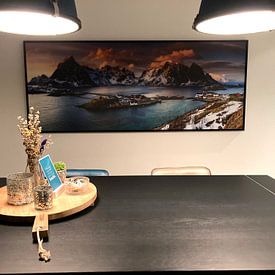 Photo de nos clients: Panorama des Lofoten par Sven Broeckx, sur toile