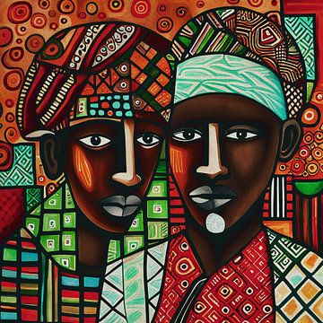 African brothers nr 1 by Jan Keteleer