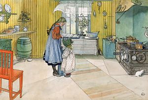 Carl Larsson,Die Küche aus der Serie A Home