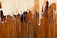 Dripping paint in earth tones