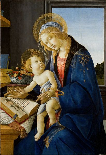 Sandro Botticelli - Maria met Kind van 1000 Schilderijen
