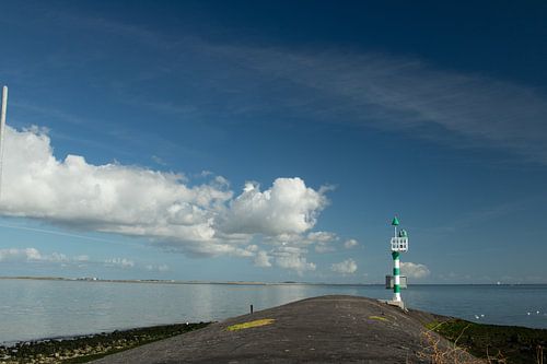 Vue de la digue de Den Helder sur Texel