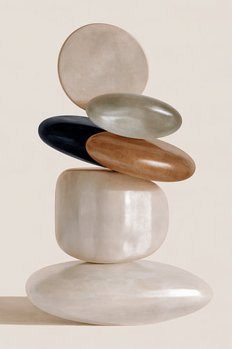 Softe Abstract Kiezelstenen