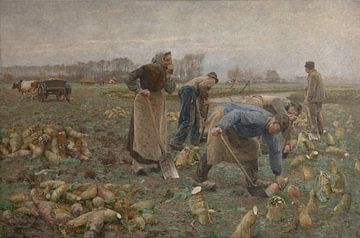 The beet harvest - Emile Claus