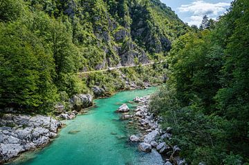 Soča Rivier in Slovenië van Melvin Fotografie
