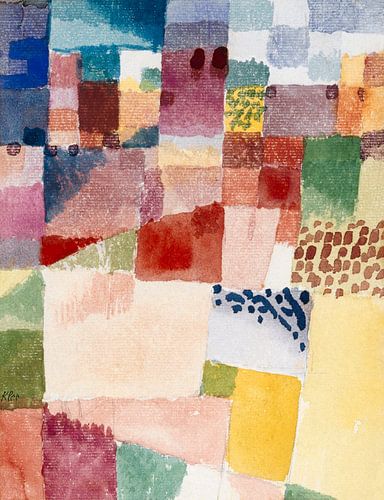 Motif from Hammamet (1914) painting by Paul Klee.