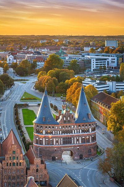 Holstentor in Lubeck, Germany by Michael Abid