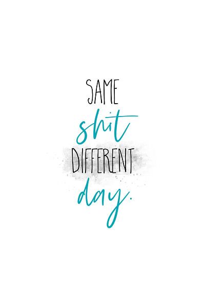 Same shit different day by Melanie Viola
