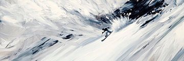 Snowboarder actie van Poster Art Shop