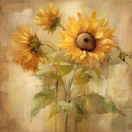 Sonnenblume abstrakt