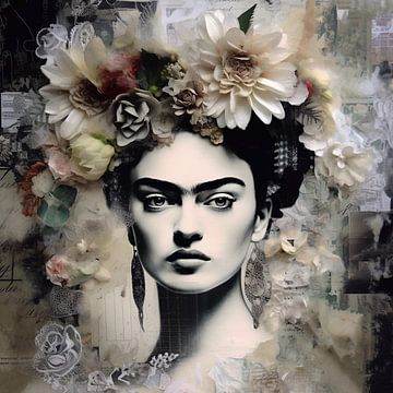 Frida & flowers by Bianca ter Riet