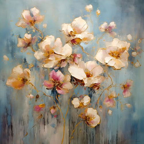 Lente bloesem in abstract moderne stijl