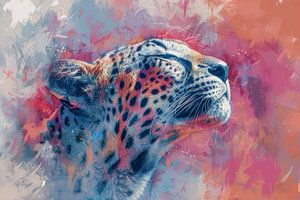Gelassenheit in Farbe - Leopard in verträumten Tönen