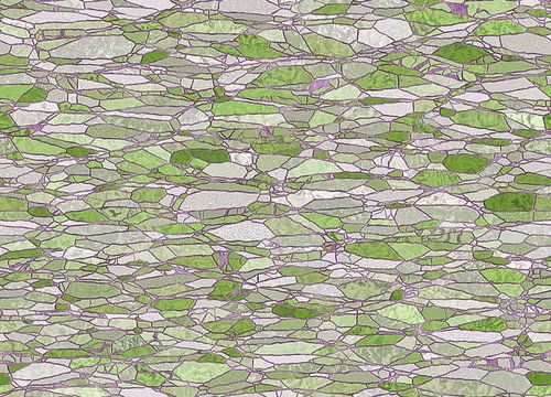 Green tile mosaic