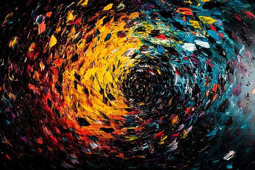 Kleurrijke abstracte draaikolk