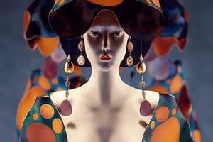 Fashionista mit Schmuck