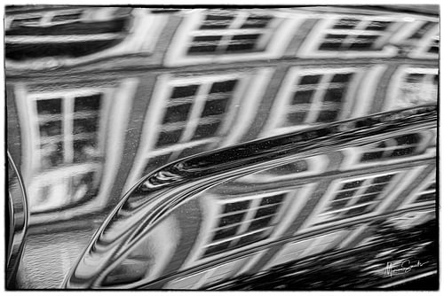Spiegelung des Autos