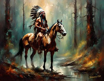 Native American Heritage 51 by Johanna's Art