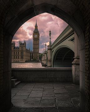 Londen: Uitzicht op Big Ben van Erik Brons