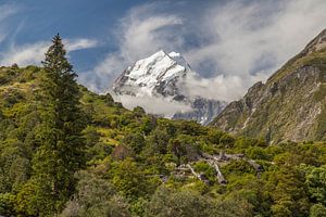 Mount Cook, Nieuw-Zeeland van Willem Vernes