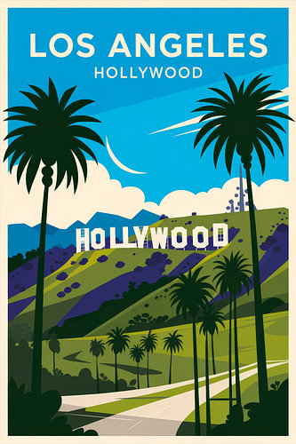 Los Angeles Vintage Reisposter