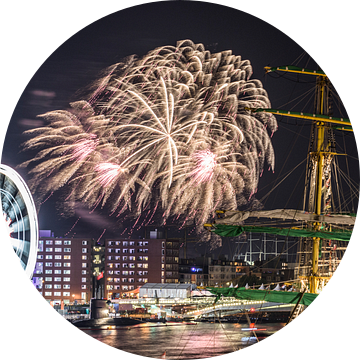SAIL AMSTERDAM 2015: vuurwerkshow.
