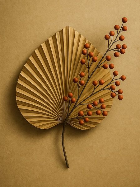 Leaf and berry by WALL of Roots