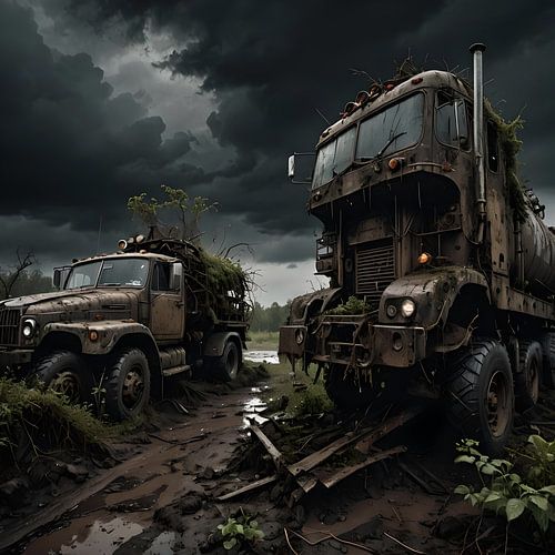 roestige tankwagen, steampunk