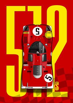 Ferrari 512S LM No.5 Top Tribute by Theodor Decker