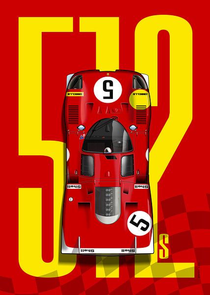 Ferrari 512S LM No.5 Top Tribute by Theodor Decker