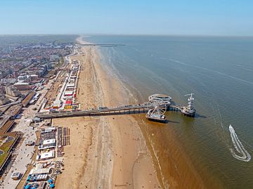 Aerial view of Scheveningen on the North Sea in the Netherlands by Eye on You