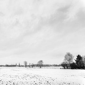 Zwart wit landschap van Maik Jansen