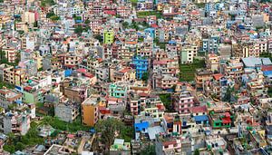 Golden Kathmandu : Un paysage urbain vu d'un point de vue sur Jeroen Kleiberg