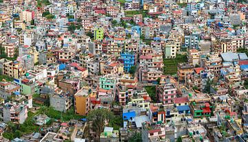 Goldenes Kathmandu: Ein Stadtbild von einem Aussichtspunkt aus