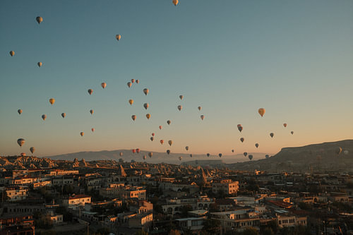 Cappadocië luchtballonen.