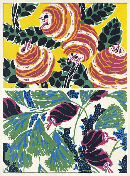 Émile-Allain Séguy - Ideas for fabrics and carpets by Peter Balan