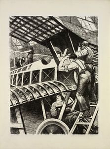 Zusammenbau von Teilen, Christopher Nevinson, 1917