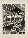 Onderdelen assembleren, Christopher Nevinson, 1917 van Atelier Liesjes thumbnail