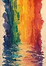 Abstract Painting Colourful Modern No 5 by Niklas Maximilian thumbnail
