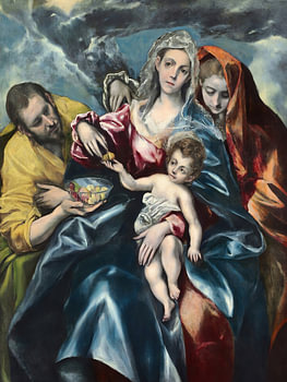 Die Heilige Familie in Blau