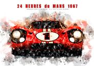 Ford GT40, Le Mans Sieger 1967 von Theodor Decker Miniaturansicht