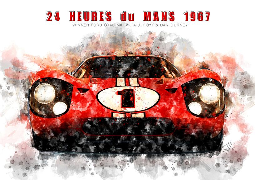 Ford GT40, Le Mans Sieger 1967 von Theodor Decker