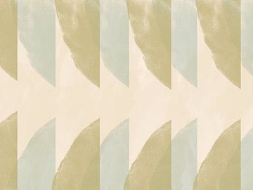 Spring shapes. Abstract painting in pastel colors. by Dina Dankers