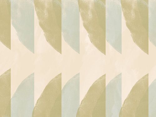 Spring shapes. Abstract painting in pastel colors. by Dina Dankers