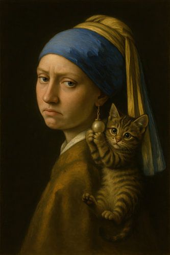 Het meisje met de parel en de kat